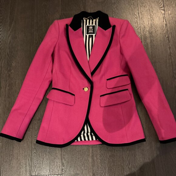Juicy Couture Pink Blazer Size 2 - Picture 1 of 11